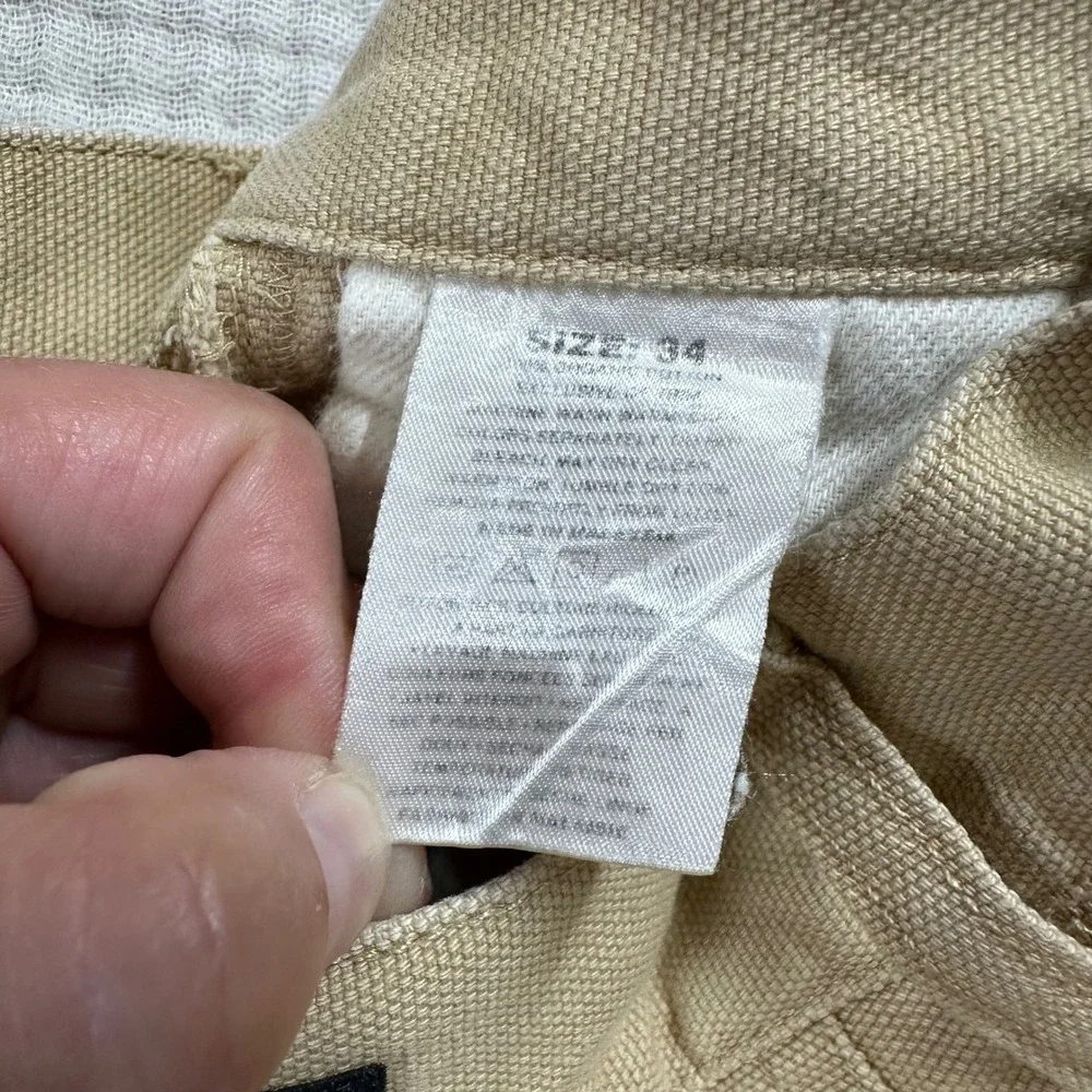 VTG Patagonia Stand Up Shorts Men 34 Khaki Tan Canvas Hiking Outdoor S9 1999 USA
